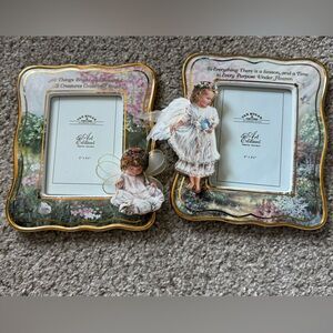 Two Van Hygan & Smythe " Love Believes All Things “ 5 X 3 1/2 Picture Frames